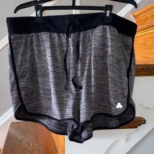 Tek Gear Women's Athletic Shorts Black & Gray Heather Size XL